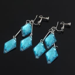 Twisted Wonderland The Little Mermaid Earrings for Women Floyd Clip Earrings Geometry Aesthetic Tassel Ear Clip Jewelry