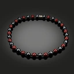 Beads Necklace Magnetic Therapy Care Black Hematite Choker Chain Necklaces Gifts Fashion Men Dad Boysfriend Neck Jewelry