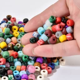 10pcs/lots Set Rainbow Color Glass Stone Beads Drum Bead DIY Bracelets Necklaces for Women Girl Family Gifts Making Jewelry