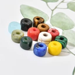10pcs/lots Set Rainbow Color Glass Stone Beads Drum Bead DIY Bracelets Necklaces for Women Girl Family Gifts Making Jewelry