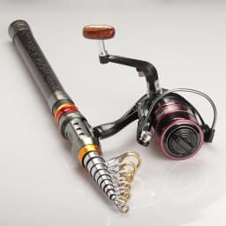 fishing rod and reel combo set casting 1.8-3.6m telescopic carbon fishing rods spinning fishing reel Short travel stick bait set