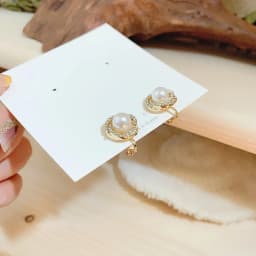 2020 Trendy Unusual Geometric Whirlpool Shape Pearl Clip on Earrings for Woman Non Pierced Exquisite Fashion Jewelry Party