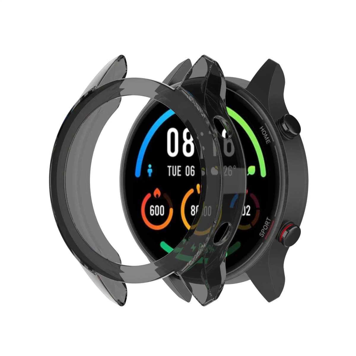 BEHAU Protective Case Cover For Xiaomi Mi Watch Color Sport Smart watch Replacement TPU Protection cases wristband Accessories