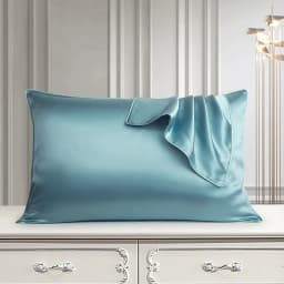 DISANGNI 100% Pure Mulberry Silk Pillowcase for Hair and Skin, Natural Double-Sided Silk Pillow Cover, Soft and Breathable, 1 Pi