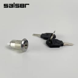 12mm Electronic Key Rotary Switch ON OFF Phone Lock Security Power Button With 2 Keys 2 Positions 2 Pins 1A
