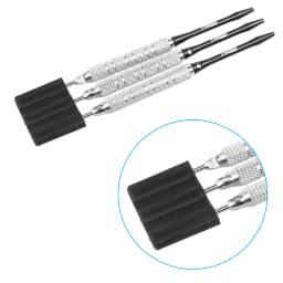 Cyeelife 10pcs dart insert plate stab-resistant dart tool accessories black steel needle insert plastic plate