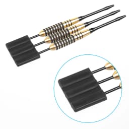 Cyeelife 10pcs dart insert plate stab-resistant dart tool accessories black steel needle insert plastic plate