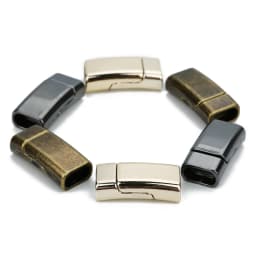 5-10pcs Magnetic Buckles Alloy Clasps Connectors Fit Leather Rope Cord Accessories for Making Necklace DIY Bracelets End Clasp