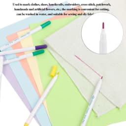 1-7PCS Water Erasable Fabric Markers Disappearing Ink Fabric Pens Disappearing Garment Tracing Tools for Cross Stitch Embroidery