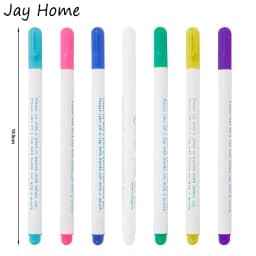 1-7PCS Water Erasable Fabric Markers Disappearing Ink Fabric Pens Disappearing Garment Tracing Tools for Cross Stitch Embroidery