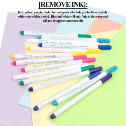 1-7PCS Water Erasable Fabric Markers Disappearing Ink Fabric Pens Disappearing Garment Tracing Tools for Cross Stitch Embroidery
