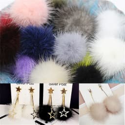 10pcs DIY Pompon 3cm Mink Pompoms Fur Balls for Sewing on Knitted Keychain Scarf Shoes Hats Fur Pom Pom DIY Crafts Accessories