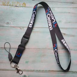 3 PCS/LOT Black Cessna Lanyards Neck Strap for Phone Chaveiro Key Chain llavero Lanyard for ID Card Holder Fashion Trinket Gift