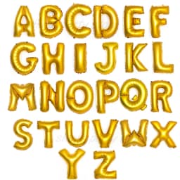 16/32inch Gold Foil Letter Alphabet Balloon Happy Birthday Party Balloons Wedding Decoration Kids Toys Baby Shower Air Balloon