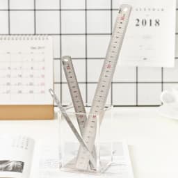 Deli Steel Metal Ruler Silver 15/20/30cm Stainless Steel Straight Rulers Functional Mapping Tool School Office Drawing Supplies