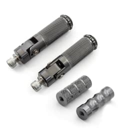 Universal Motorcycle Folding Footrests Footpegs Foot Rests Pegs Pedals Set Motorbike Accessories For BMW Honda Yamaha Kawasaki