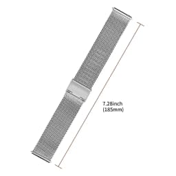 16-24mm Quick Release Watch Strap Milanese Stainless Steel Band Mesh Waterproof Wristwatch Bracelet Watch Accessories Watchbands