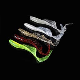 WALK FISH 10PCS 58MM 75MM 86MM Lifelike Long Tail Worms Lures Artificial Silicone Soft Bait Bass Pike Fishing Lure Wobbler