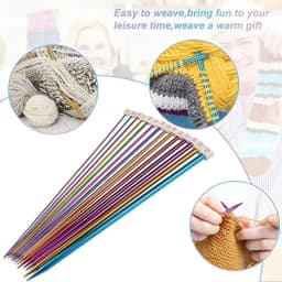 35cm With Plug Sweater Needle Single Point Knitting Needles Color Extra Long Straight Sweater Needles for DIY Knitting Projects