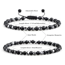 4mm Irregular Hematite Men Beaded Bracelets Natural Tiger Eye Lava Stone Beads Bracelets&Bangles Women Classic Jewelry Pulsera