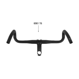 UNO HB-FL12 Road Gravel Bicycle Bent Bar Aluminum Alloy Racing Bike Drop Handlebar 31.8*400/420/440/460mm Bicycle Accessories