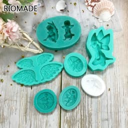 Angel Cupid Model Fondant Silicone Mold Chocolate Sugar Cupcake Baking Cake Decorating Tools Resin Gypsum Handmade Epoxy Mould