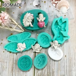 Angel Cupid Model Fondant Silicone Mold Chocolate Sugar Cupcake Baking Cake Decorating Tools Resin Gypsum Handmade Epoxy Mould