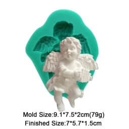 Angel Cupid Model Fondant Silicone Mold Chocolate Sugar Cupcake Baking Cake Decorating Tools Resin Gypsum Handmade Epoxy Mould
