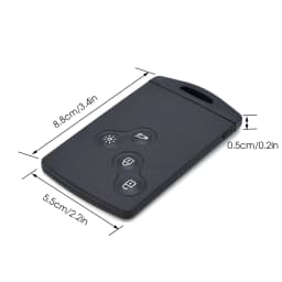 4 Buttons Key Shell For Renault Koleos Megane 2 3 Clio Captur Laguna Fob Remote Smart Card Key Case With Insert Small Key Blade