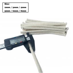 5M Round Cotton Wick for Alcohol Lamp, Torch, Oil Burner, Wine Bottle DIY – Candle & Lamp Fuel Accessory