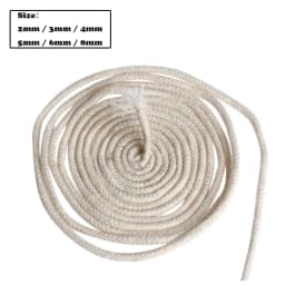 5M Round Cotton Wick for Alcohol Lamp, Torch, Oil Burner, Wine Bottle DIY – Candle & Lamp Fuel Accessory