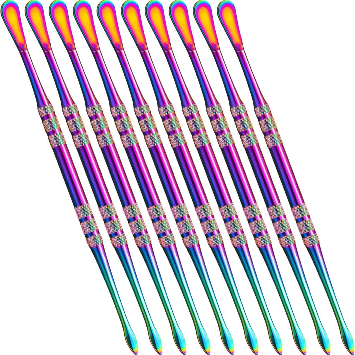 10 pcs Carving Tool Rainbow Stainless Steel Tool