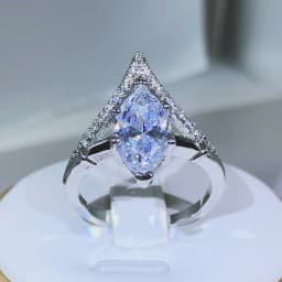 Newest Drop-shaped AAAAA White Zircon Ring S925 Silver Woman High Jewelry Wedding Party Birthday Gift