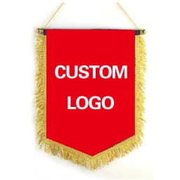 Xvggdg Custom Flag Banner Custom Logo Square Football Team Customized Flag Pennant Hanging Honor