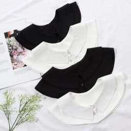 1PC Fashion Women Cotton Fake Collar Sweet Floral Lace Shawl Lapel Blouse Top Detachable Shirt False Tie Clothes Accessories