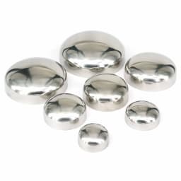 19/25/32/38/45/51/57/63/76/89/102/108/114/133/159mm O/D 304 Stainless Steel Sanitary Butt Weld End Cap Pharmaceutical