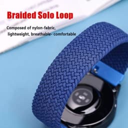 20mm 22mm Straps for Samsung Galaxy watch 4/5/6/7/6 classic braided solo loop bracelet correa Huawei GT 4/5/6/Pro/Runner 2 Band