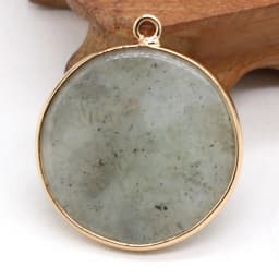 Natural Stone Lapis Lazuli Pendants Gold plated Amazonites for Jewelry Making Diy Women Necklace Earrings Gifts