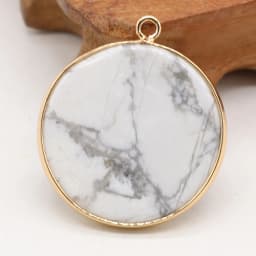 Natural Stone Lapis Lazuli Pendants Gold plated Amazonites for Jewelry Making Diy Women Necklace Earrings Gifts