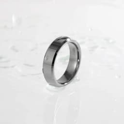 Somen 6mm 8mm Silver Color Tungsten Ring Men's and Women's Matte Wedding Ring High-polished Steel Color Comfortable Fit