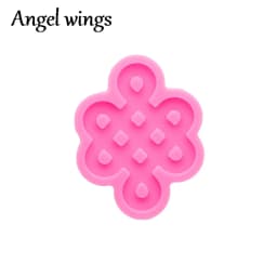 DY0107 Silicone Bow/Breast Cancer Molds, Crown/Music notes Keychain Crafts Epoxy DIY Resin art Mold, Fondant Chocolate Cake Mold