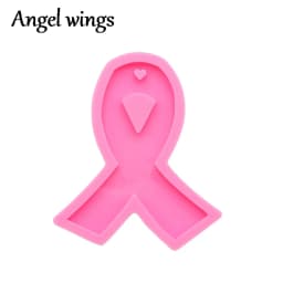 DY0107 Silicone Bow/Breast Cancer Molds, Crown/Music notes Keychain Crafts Epoxy DIY Resin art Mold, Fondant Chocolate Cake Mold