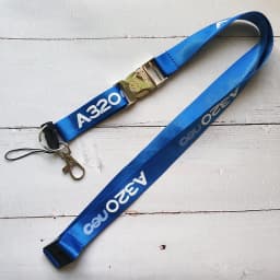 XinZeWay 1PC Blue A320 Neo Lanyards Neck Strap for Phone Strap Lanyard for Keys ID Card Gym Phone Straps USB Badge Holder Airbus