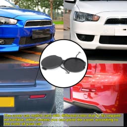 For Mitsubishi Lancer 2008-2015 Unprimed Car Tow Hook Cover Eye Towing Cap Rear Front Bumper Auto Accessories 2009 2010 2011