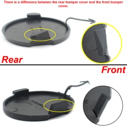 For Mitsubishi Lancer 2008-2015 Unprimed Car Tow Hook Cover Eye Towing Cap Rear Front Bumper Auto Accessories 2009 2010 2011