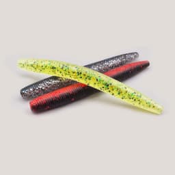 LUREHOLIC 3.0” Stick Worm Senko 12PCS 8cm 3.2g High-Frequency Tiny Tremors Wacky Drop Shot Soft Lure Bait