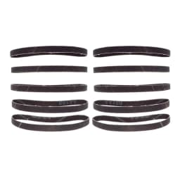 10 Pcs Sanding Belts 330*10 MM 60-240 Grit Aluminum Oxide For Belt Sander Grinder Polisher Wood Fiberglass Rubber Plastic Metals