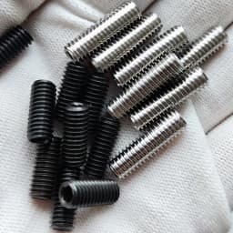 5-50pcs M2 M2.5 M3 M4 M5 DIN913 304 Stainless Steel Allen Head Hex Hexagon Socket Flat Point Set Screw End Grub Headless Bolt