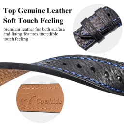HEMSUT Italy Genuine Cow Leather Watch Band For Man Vintage Soft Wrap Handmade Leather Watch Straps Quick Release 22mm18mm20mm