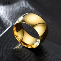 UTAG Simple 12MM Wide Large Titanium Steel Face Ring for Men Super Wide Silver Color Men's Ring Big Finger Ring Wedding Jewelry